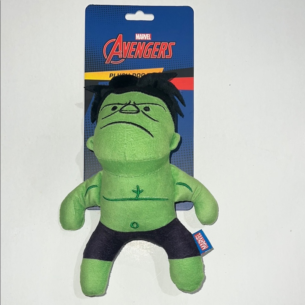 Marvel Avengers Hulk Plush Dog Toy- with Squeaker